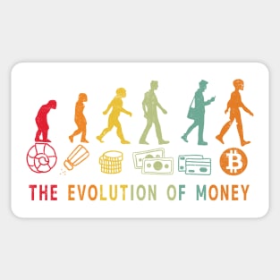 The Evolution Of Money Sticker